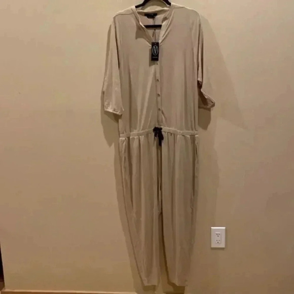 Vertigo Button Front Jumpsuit - Picture 3 of 11